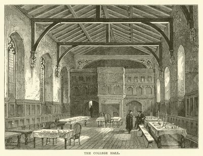 College Hall (gravering) av English School