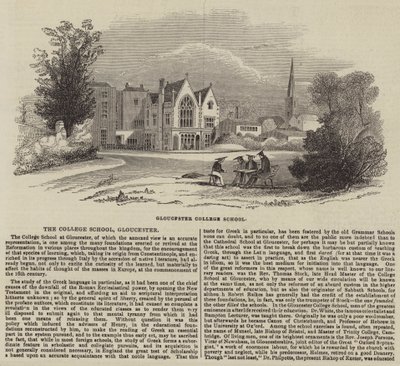 College School, Gloucester (gravering) av English School