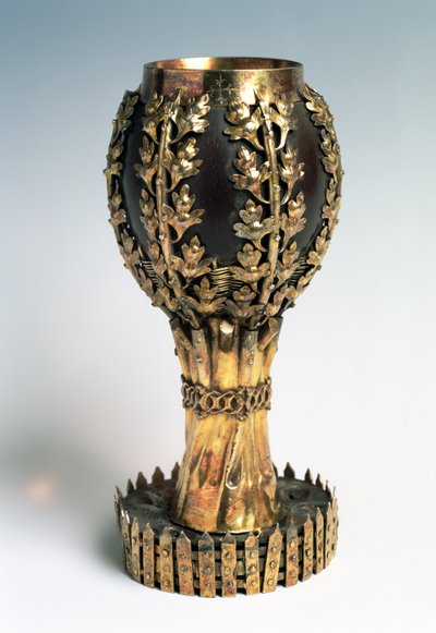 Der Kolumbus- oder Palisadenbecher, 1492 von English School