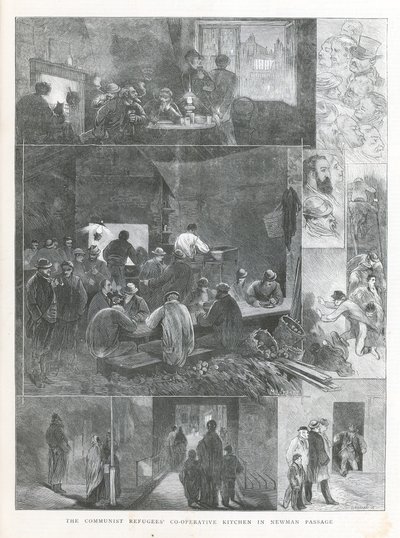 De kommunistiske flyktningene Co-operative Kitchen i Newman Passage av English School