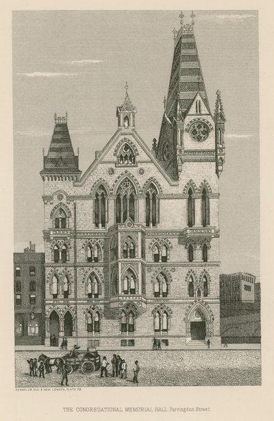 The Congregational Memorial Hall, Farringdon Street, London av English School