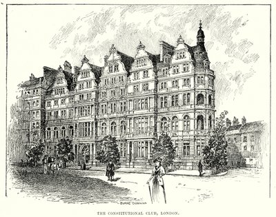 The Constitutional Club, London (gravering) av English School