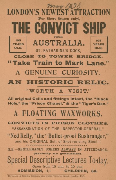 The Convict Ship fra Australia av English School
