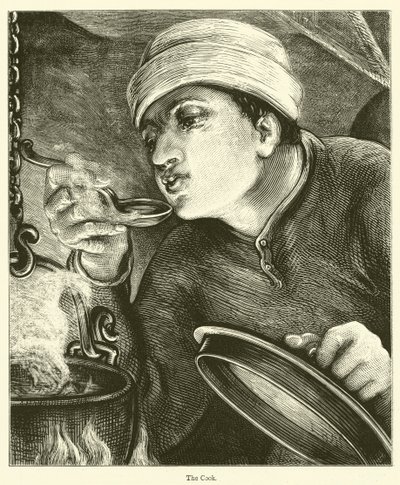 The Cook (gravering) av English School