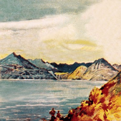 The Coolins eller Cuillins of Skye av English School