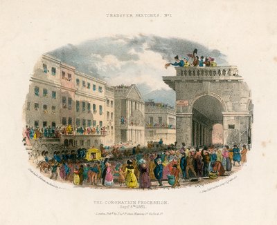 Kroningsprosesjonen, 8. september 1831 av English School