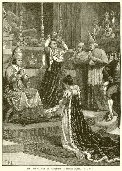 Kroningen av Napoleon i Notre Dame av English School