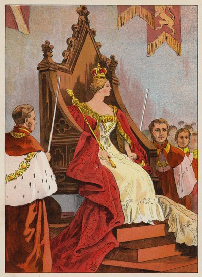 Kroningen av dronning Victoria (gravering) av English School