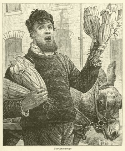 Costermonger (gravering) av English School