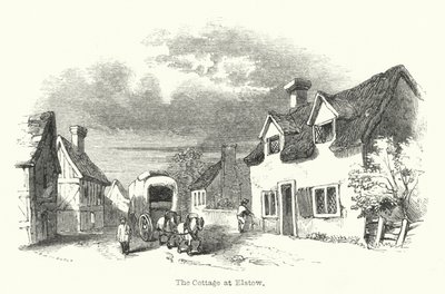 The Cottage at Elstow (gravering) av English School