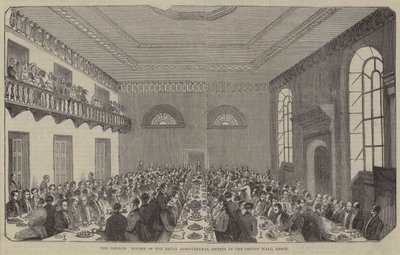 Rådsmiddagen, Royal Agricultural Society, County Hall, Derby av English School