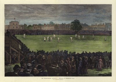 Cricket-kampen, Australia mot England, på Kennington Oval av English School