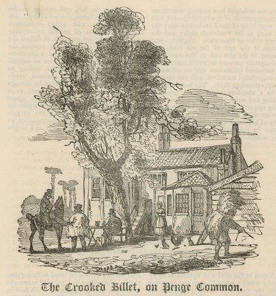 The Crooked Billet på Penge Common, London av English School