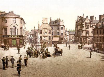 The Cross, Kilmarnock (håndfarget bilde) av English School