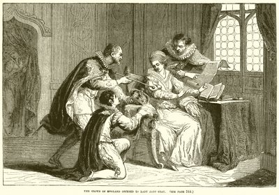 The Crown of England tilbød Lady Jane Gray av English School