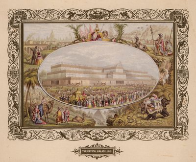 The Crystal Palace, 1851, The Great Exhibition, Hyde Park, London. av English School