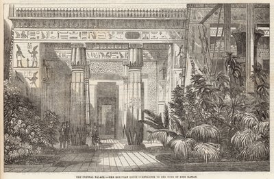 Krystallpalasset: Den egyptiske domstolen, inngangen til graven til Beni Hassan av English School