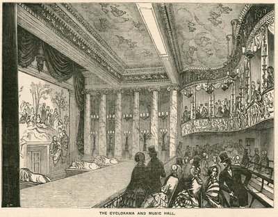Cyclorama and Music Hall på Colosseum, London av English School