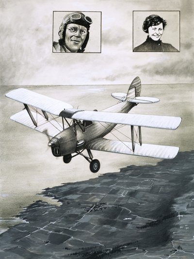 De Havilland Moth av English School