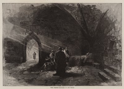 The Death-Chamber of Columbus (gravering) av English School