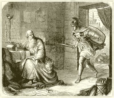Arkimedes død av English School