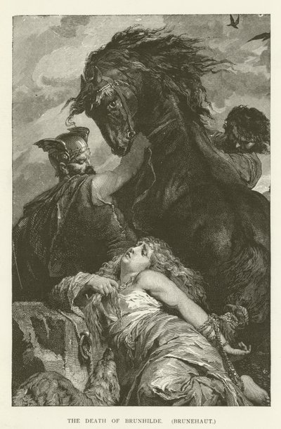 Brunhildes død, (Brunehaut) av English School