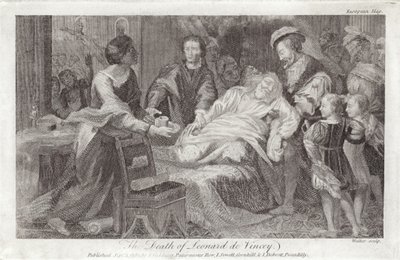 Leonardo da Vincis død av English School