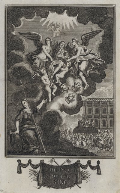 Kongens død (gravering) av English School