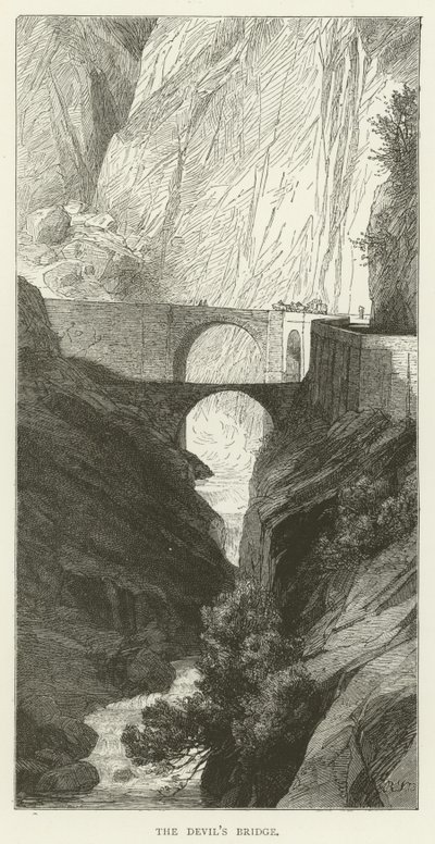 Devils Bridge av English School