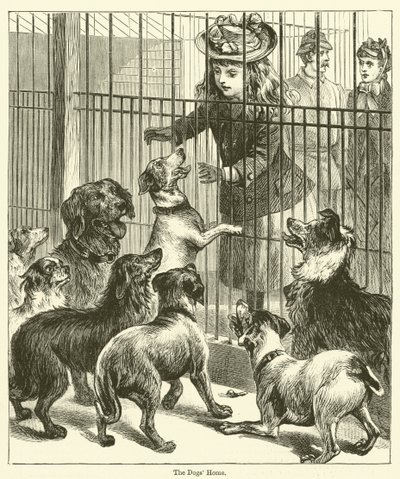 Hundehjemmet (gravering) av English School