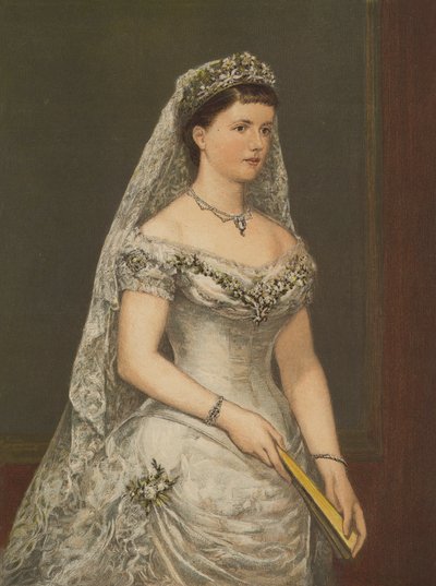 Hertuginnen av Albany (chromolitho) av English School