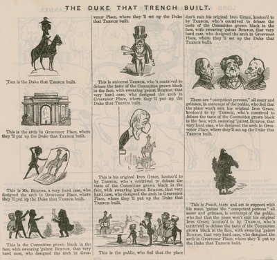 The Duke That Trench Bygget; fra Punch, 1846 av English School