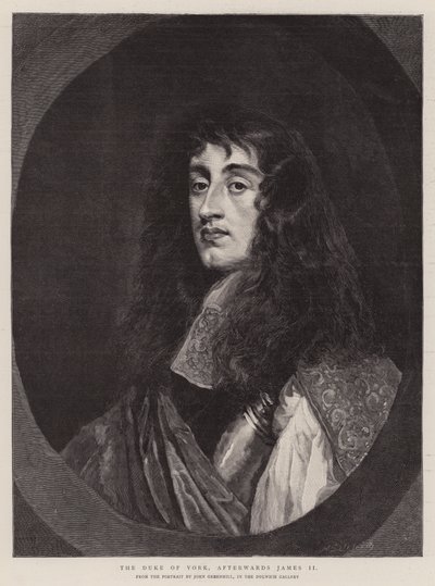 Hertugen av York, etterpå James II (gravering) av English School