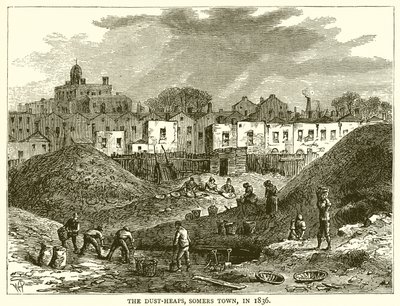 The Dust-Heaps, Somers Town, i 1836 av English School