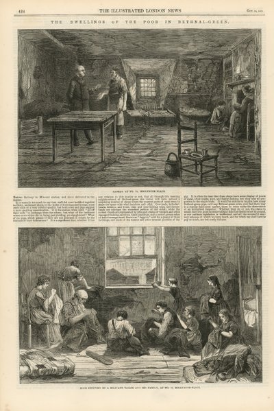 De fattiges boliger i Bethnal Green av English School
