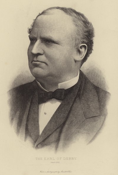 Jarlen av Derby, døde 1893 av English School