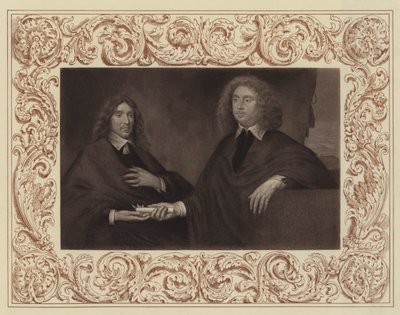 Jarlen av Lauderdale (til høyre) og jarlen av Lanark (etterpå andre hertug av Hamilton) (litho) av English School