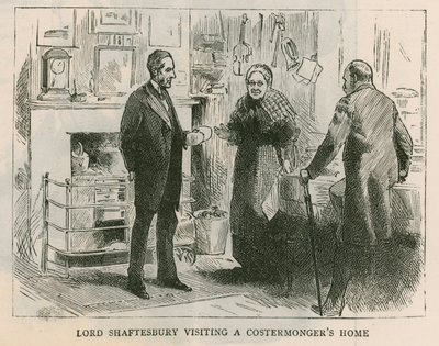 Jarlen av Shaftesbury; Lord Shaftesbury besøker et hus for kosterhandlere av English School