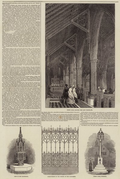 The Earl of Shrewsbury's Church at Cheadle (gravering) av English School