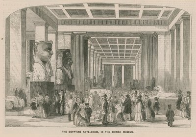 Det egyptiske ante-rommet i British Museum av English School