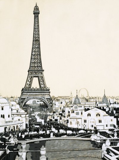Eiffeltårnet dominerer Paris#39; skyline av English School