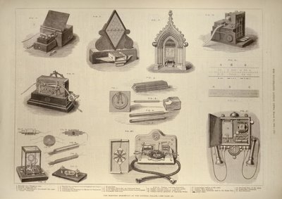 Den elektriske utstillingen på Crystal Palace, fra The Illustrated London News, 18. mars 1882 av English School