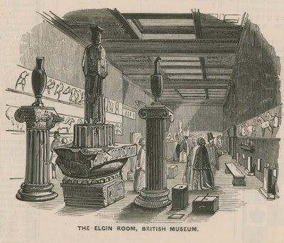 Elgin-rommet på British Museum av English School