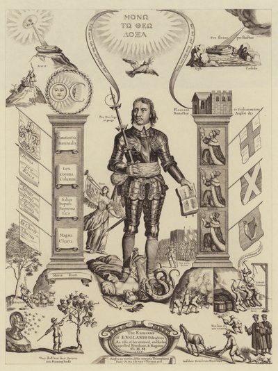 Emblemet til Englands distraksjoner (litho) av English School