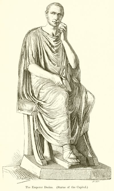 Keiser Decius. (Statue av Capitol) av English School