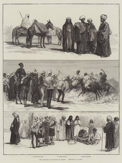 Den engelske okkupasjonen av Egypt, Skisser i Kairo (gravering) av English School