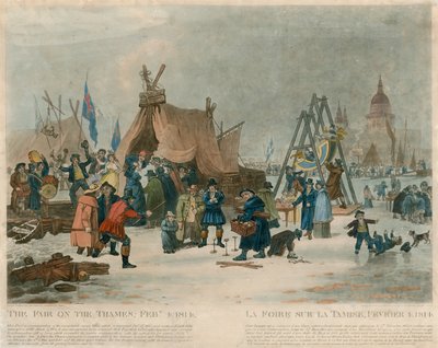 Messen på Themsen, 4. februar 1814 av English School