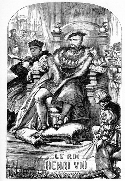 The Famous History of the Life of King Henry the Eighth - Illustrasjon i "" Works complete by William Shakespeare"" 1866 - Illustrasjonene og den generelle formen til denne utgaven er lånt fra Cassells illustrerte Shakespeare, utgitt i London av English School