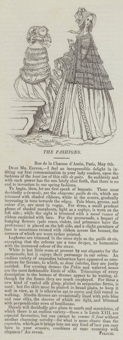 The Fashions (gravering) av English School