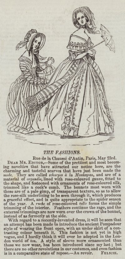 The Fashions (gravering) av English School